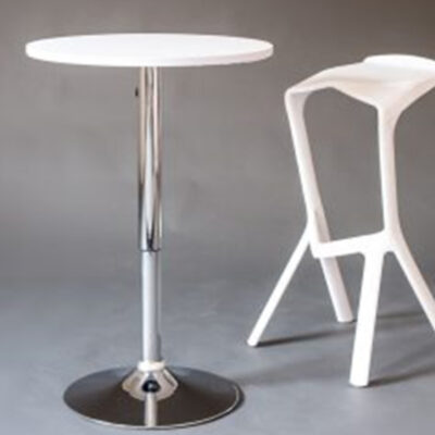 Mesa alta Blanca ajustable